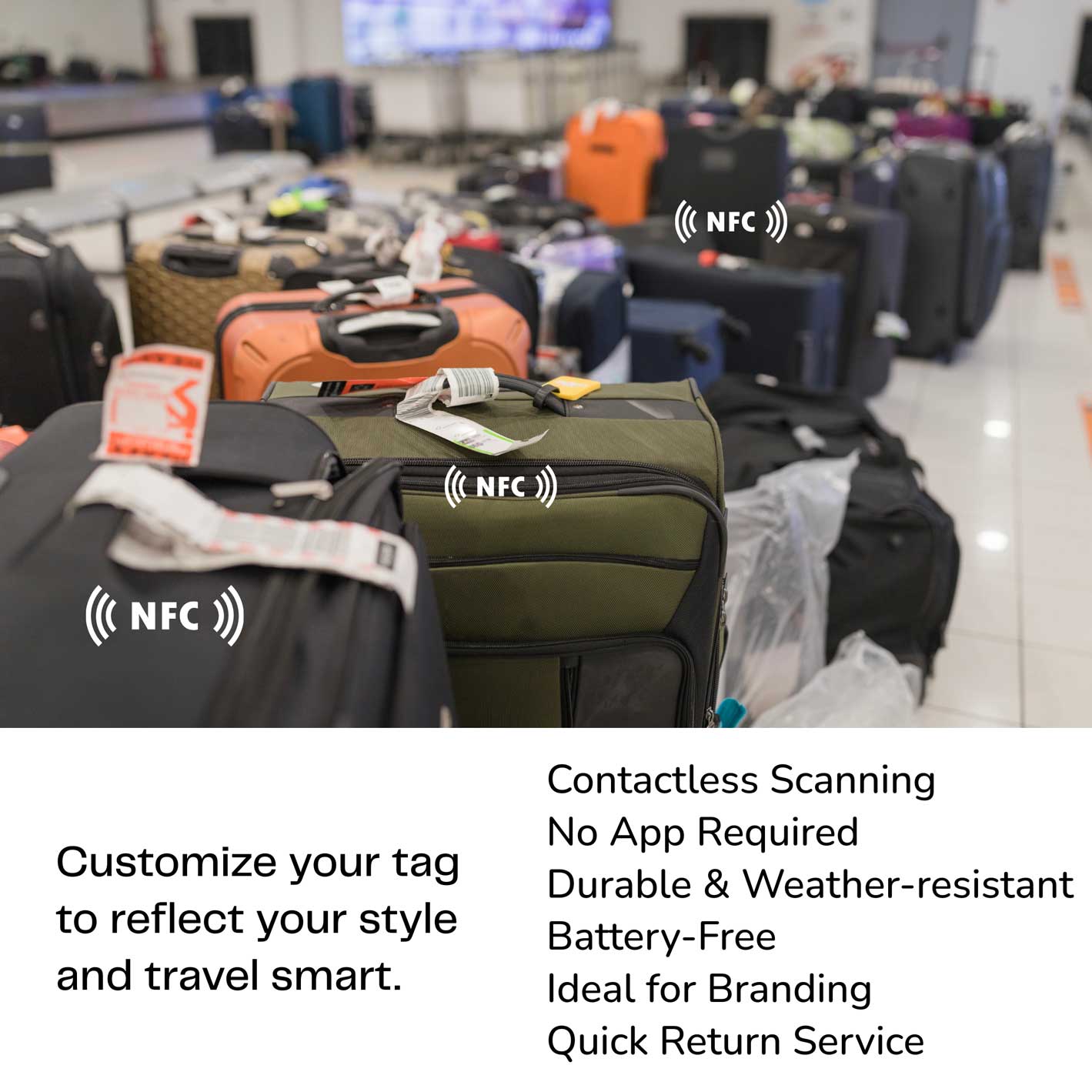 RFID NFC Luggage Tag